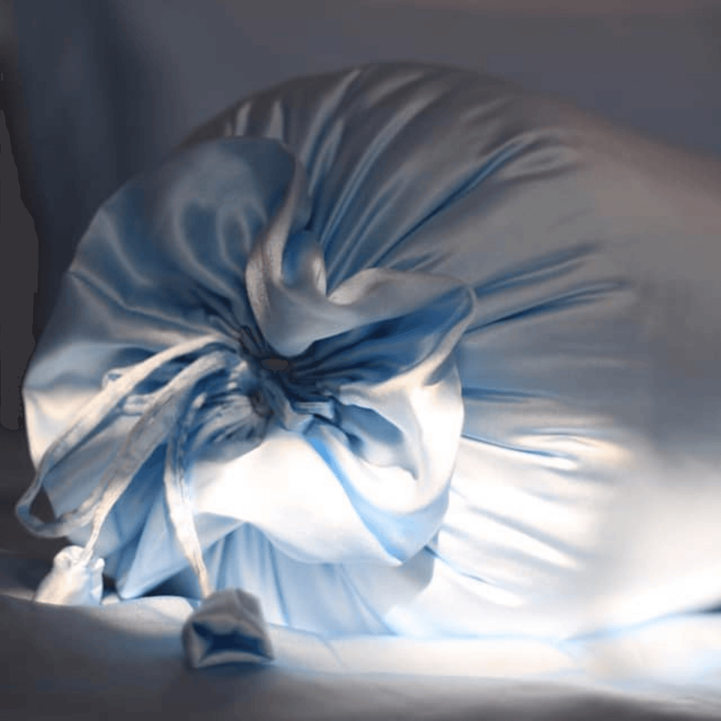 22momme Silk Pillow Baby Blue Oversized Lumbar Throw