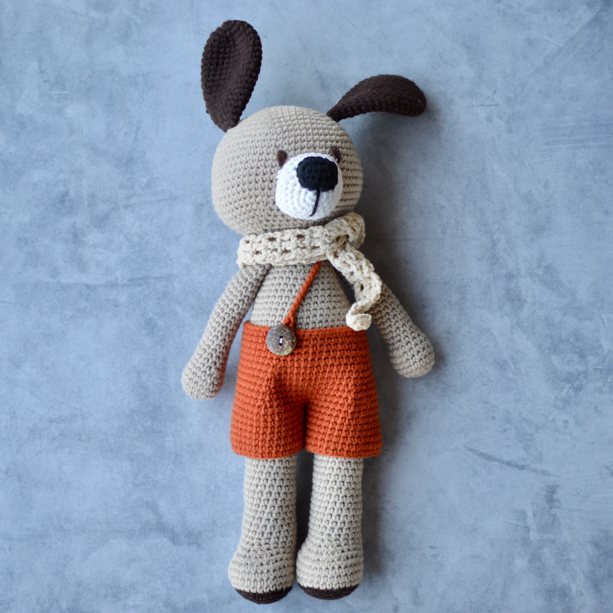 Hand made Crochet Doll- Postman Dog