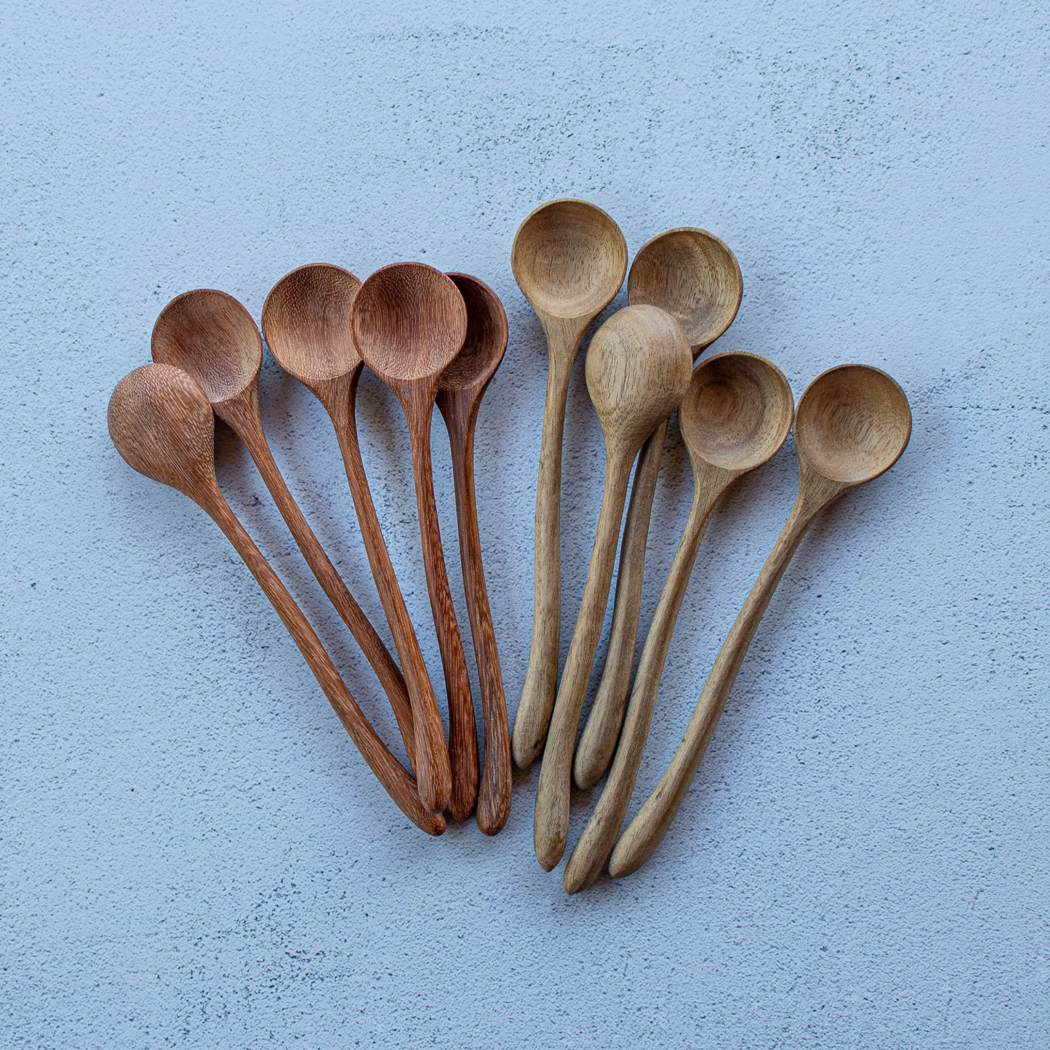 Hand carved wooden spoons- Maple wood-Wave