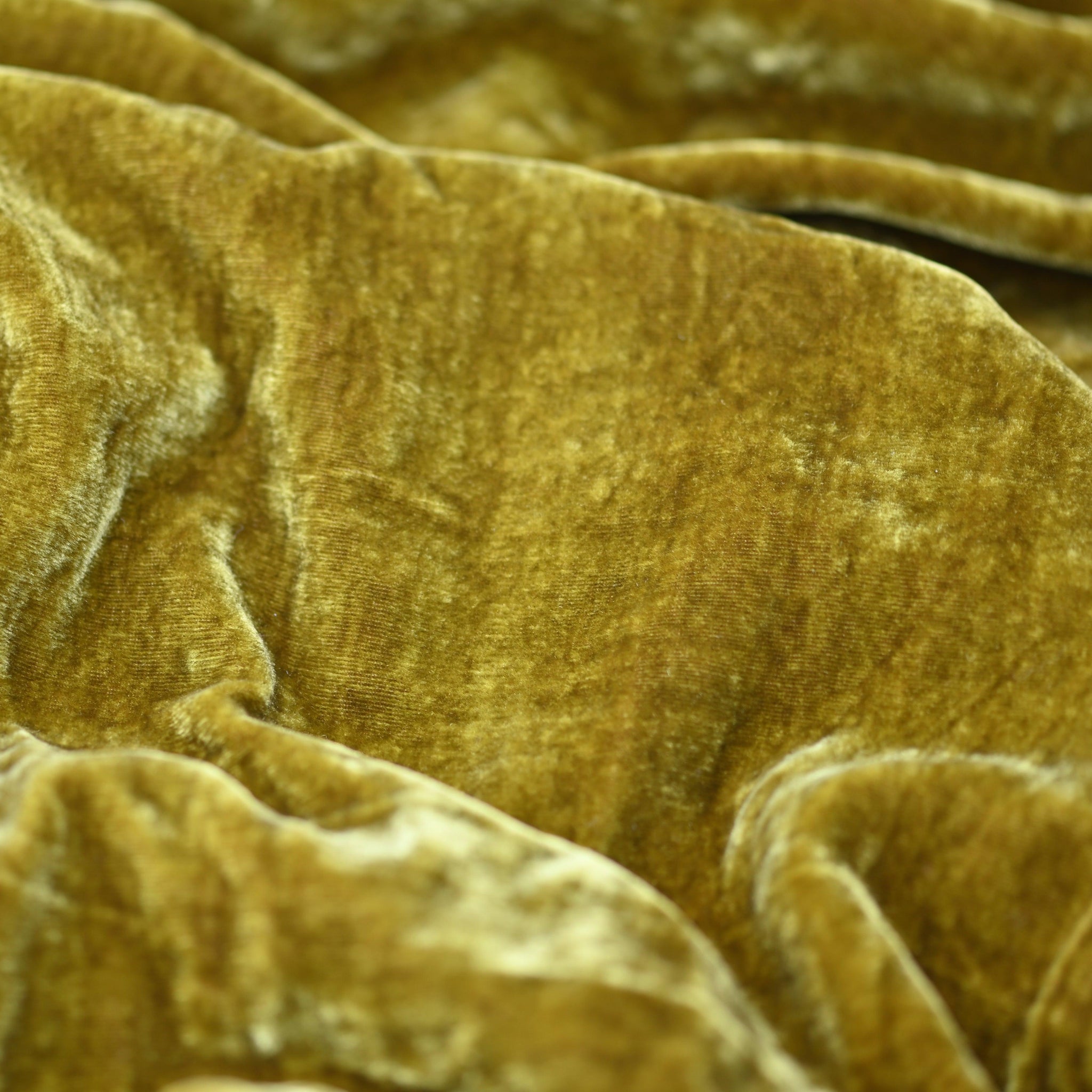 Antique Gold Silk Velvet - Luala Silk