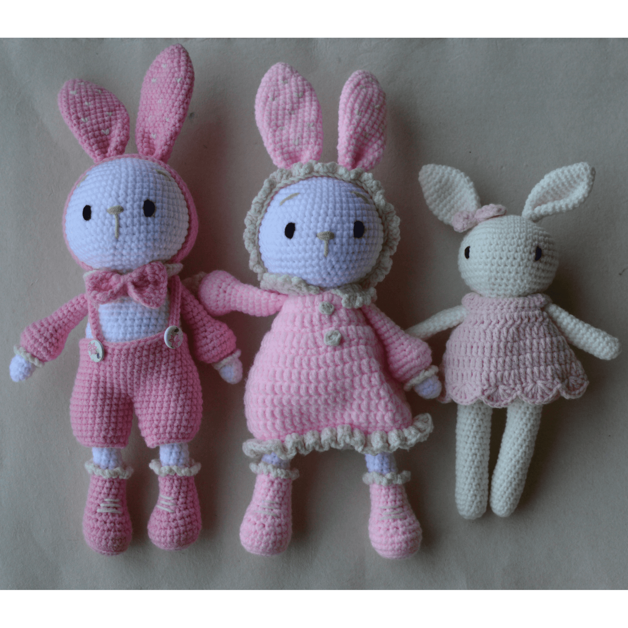 Crochet Doll-Bunny Family - Luala Silk