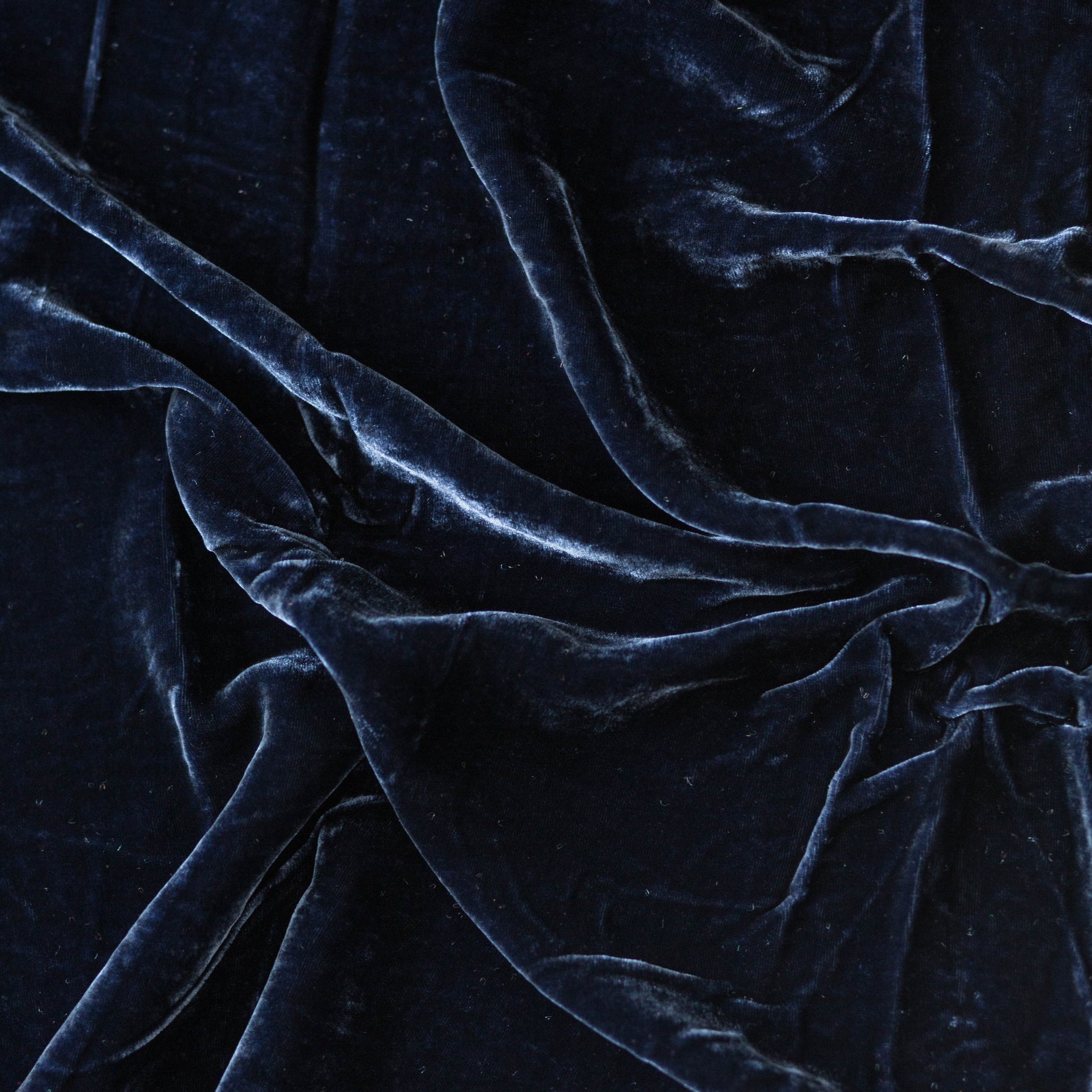 Oxford Blue Silk Velvet