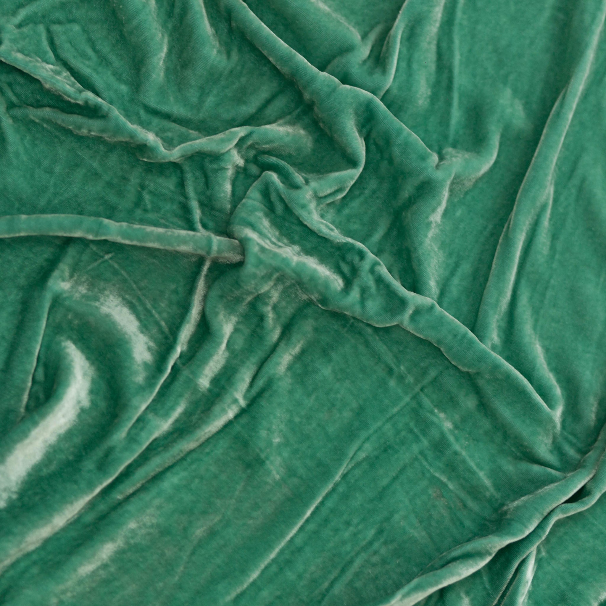 Emerald Silk Velvet - Luala Silk