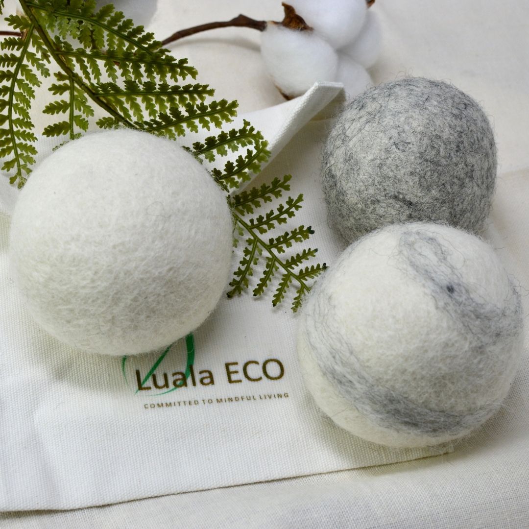 Lehman's Reusable Wool Dryer Balls - Light Set