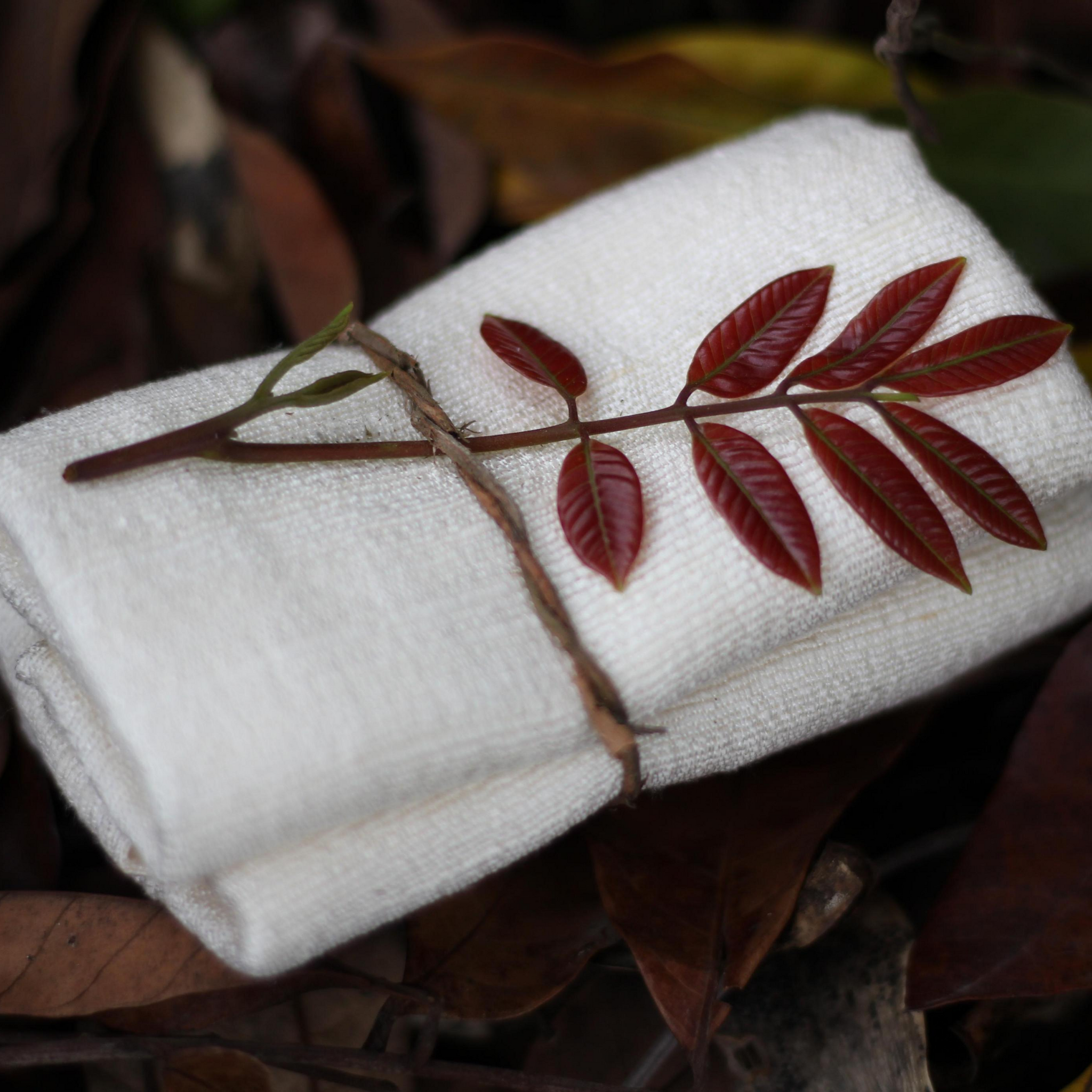 Natural Pure Raw Silk Towel for Hair, Face and Body