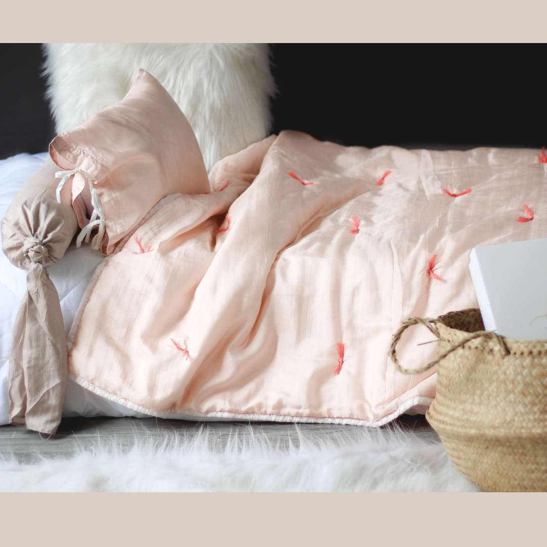 Silk Blanket and Silk Bedding Set for Kids Toddler