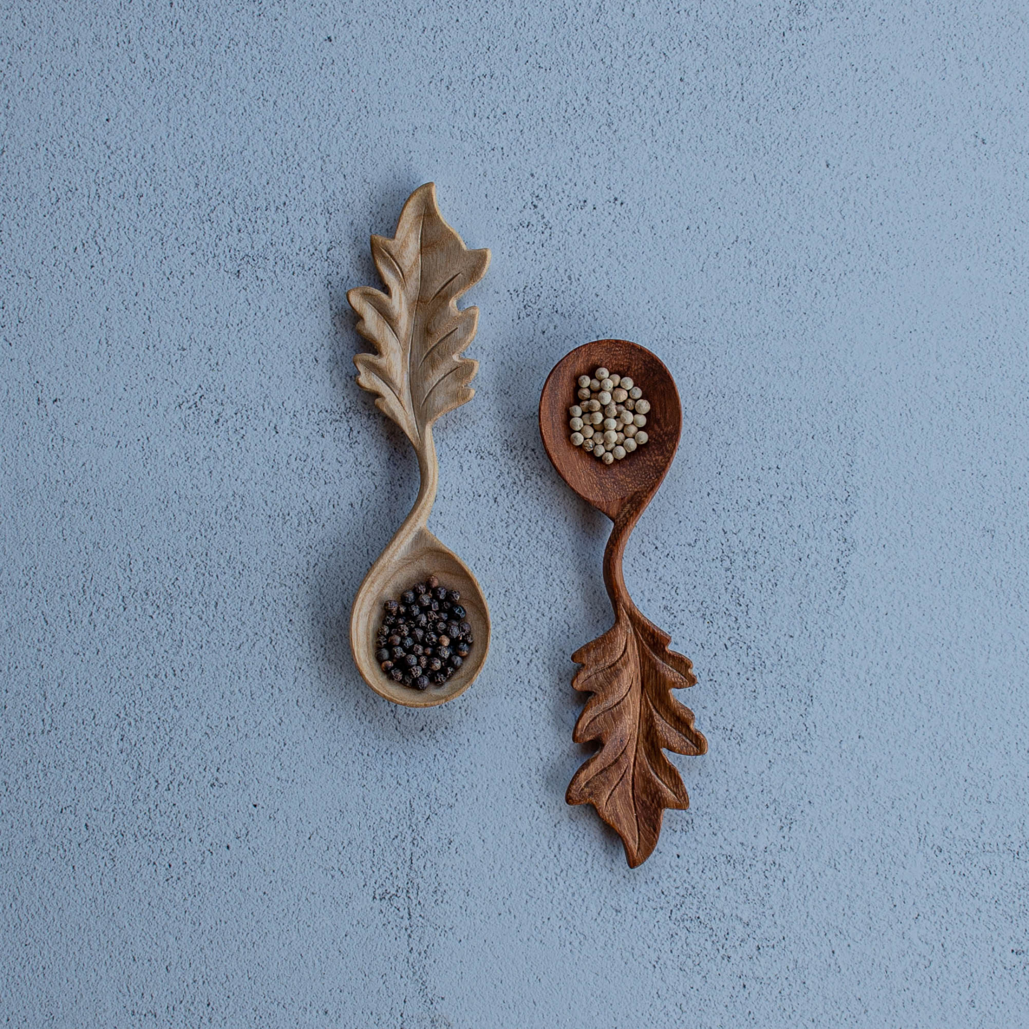 Wooden Spoon Maple Wood- Leaf