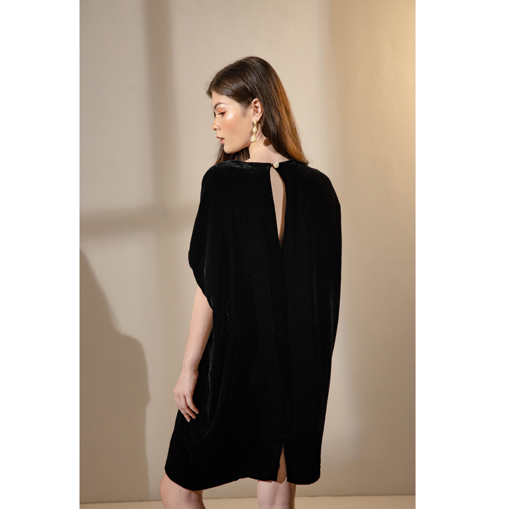 Silk Velvet Dress-Short Silk Dress- Tailored made – Luala Silk