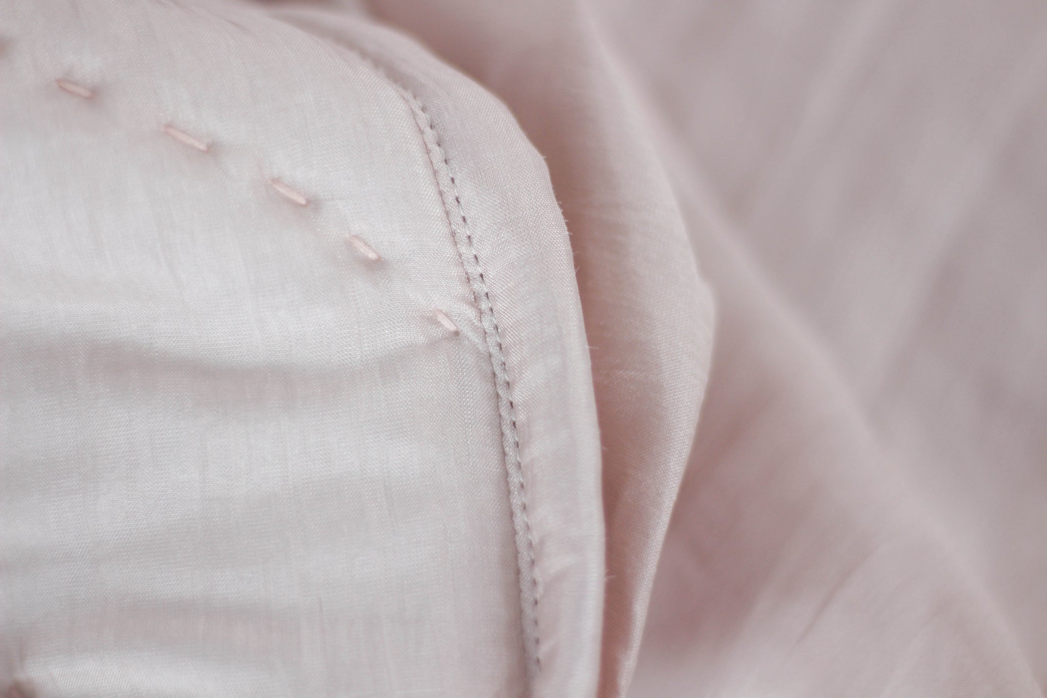 Silk Sheet with Ruffle Skirt- Silk Bed Skirt - Blush Pink
