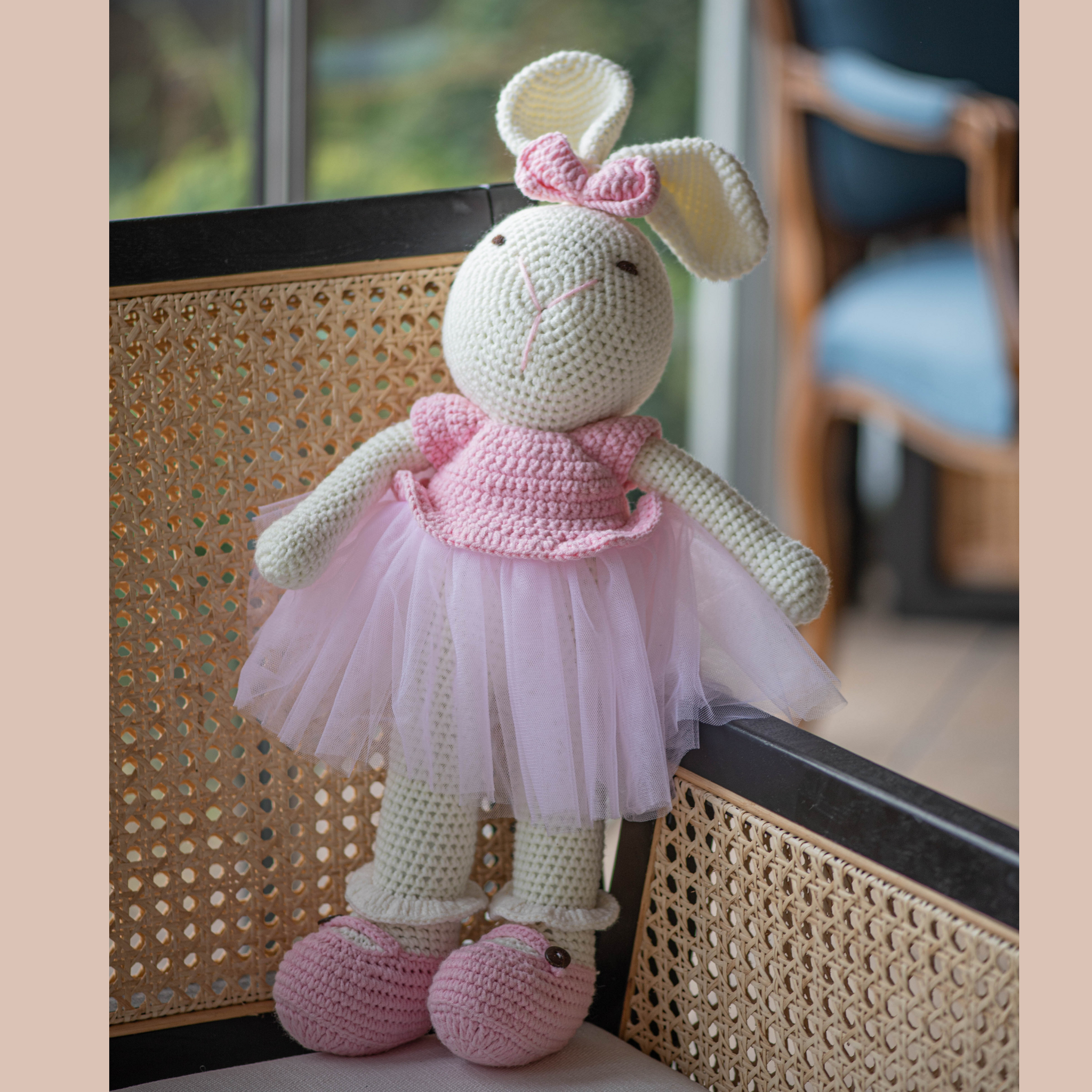 Hand made crochet - Ballerina Bunny