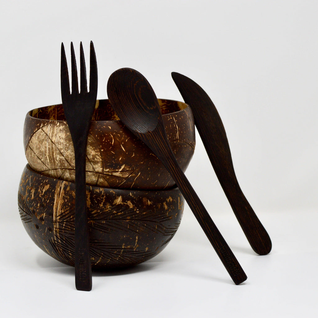 Coconut Cutlery Set-Luala Eco - Luala Silk