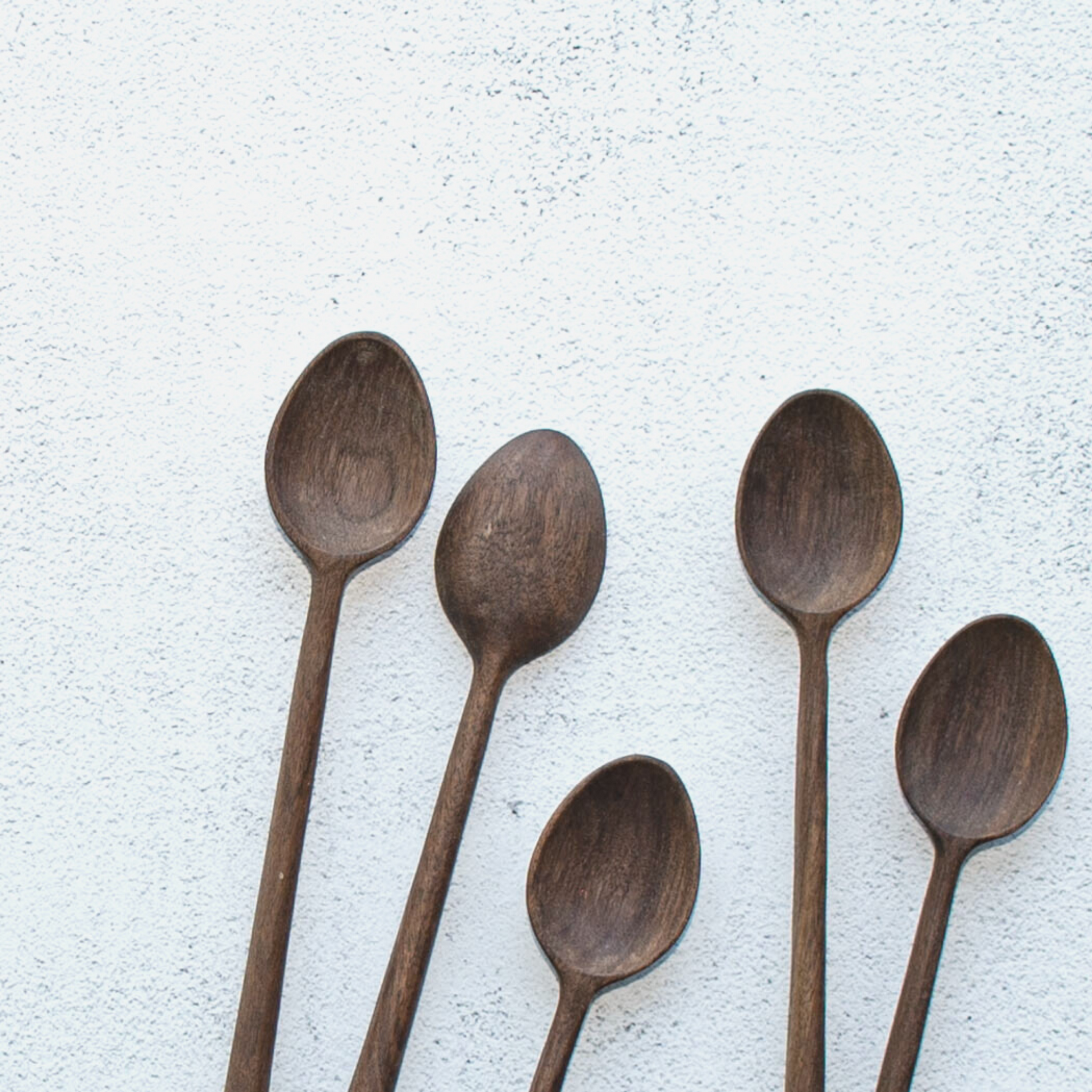 Walnut Wood Spoon-Long Handle-Coffee Spoons