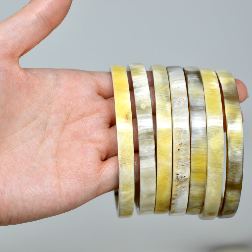 horn bracelet artisan made  handmade jewelry custom gift