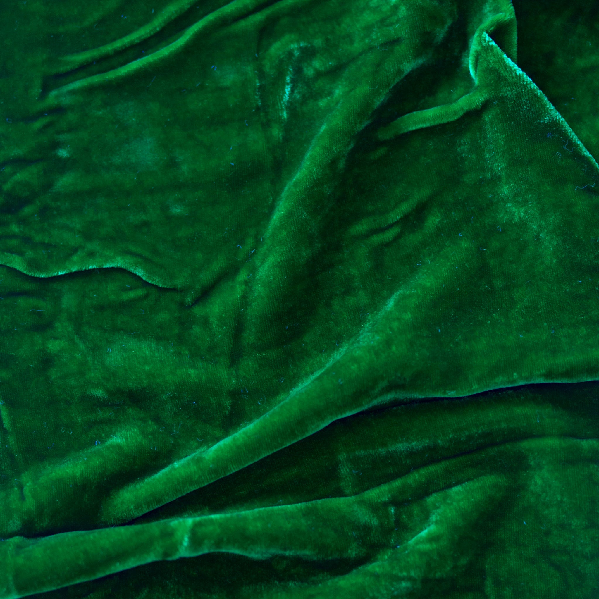 Neon Green Silk Velvet