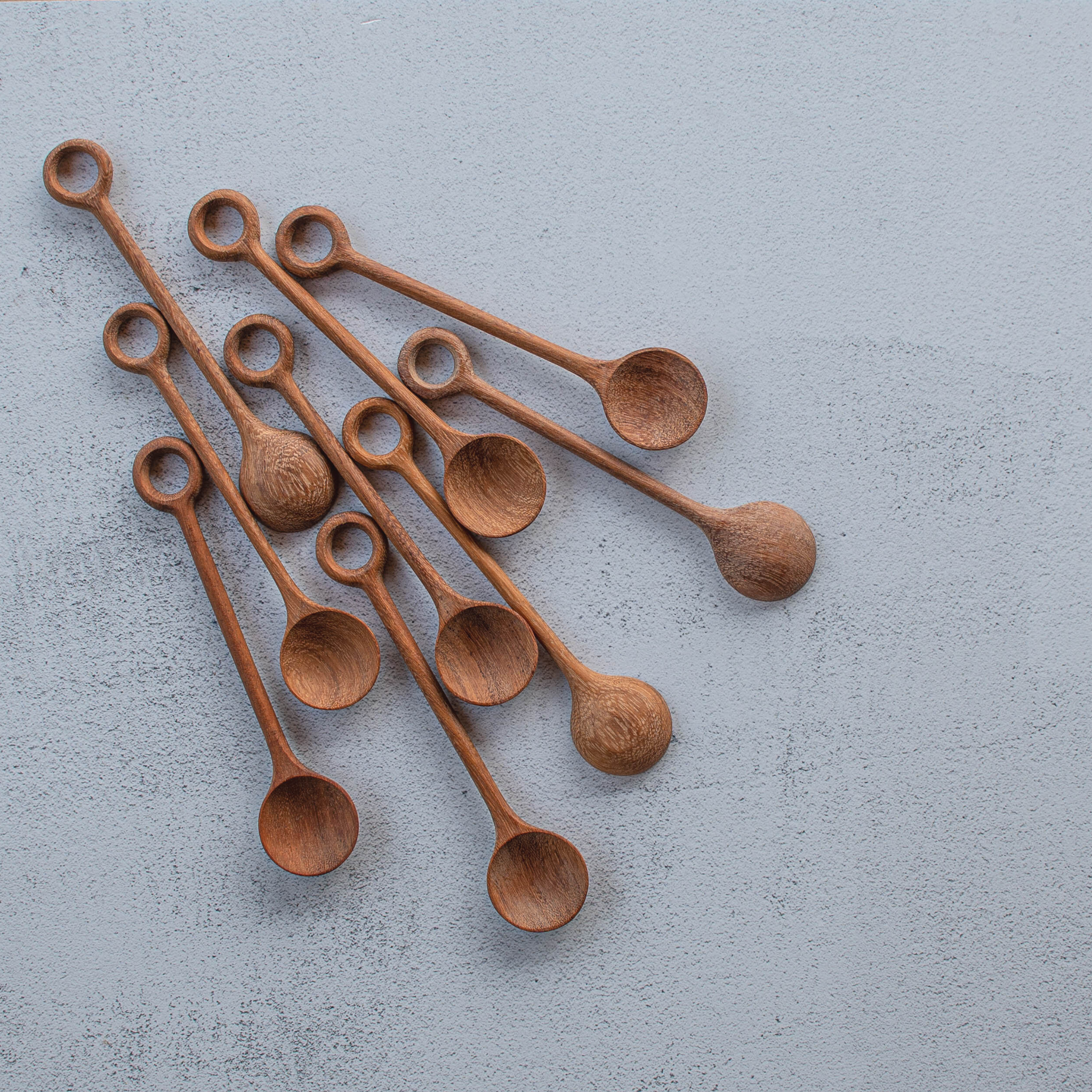 Handicraft Wooden Spoon- Redwood- Big Dot