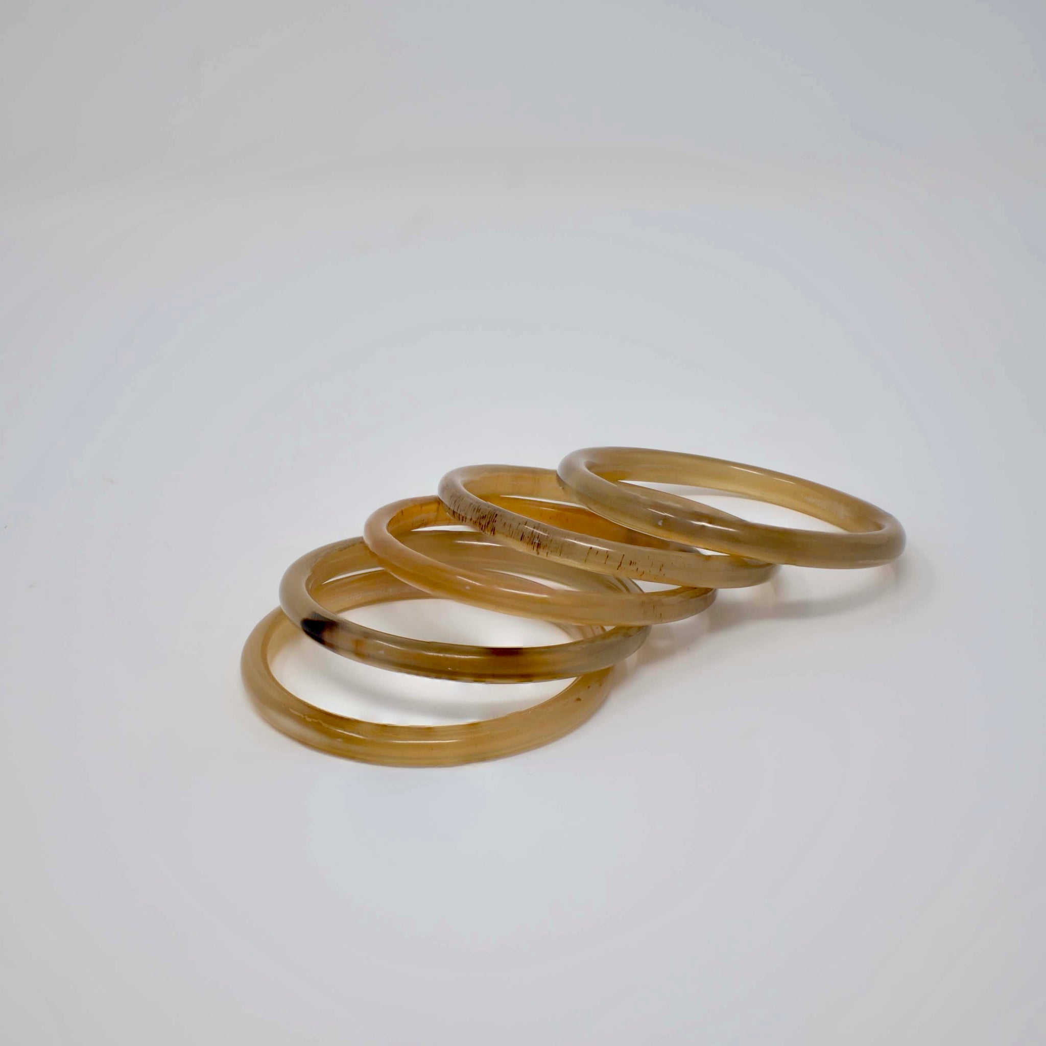 Horn Bangle Bracelet Set