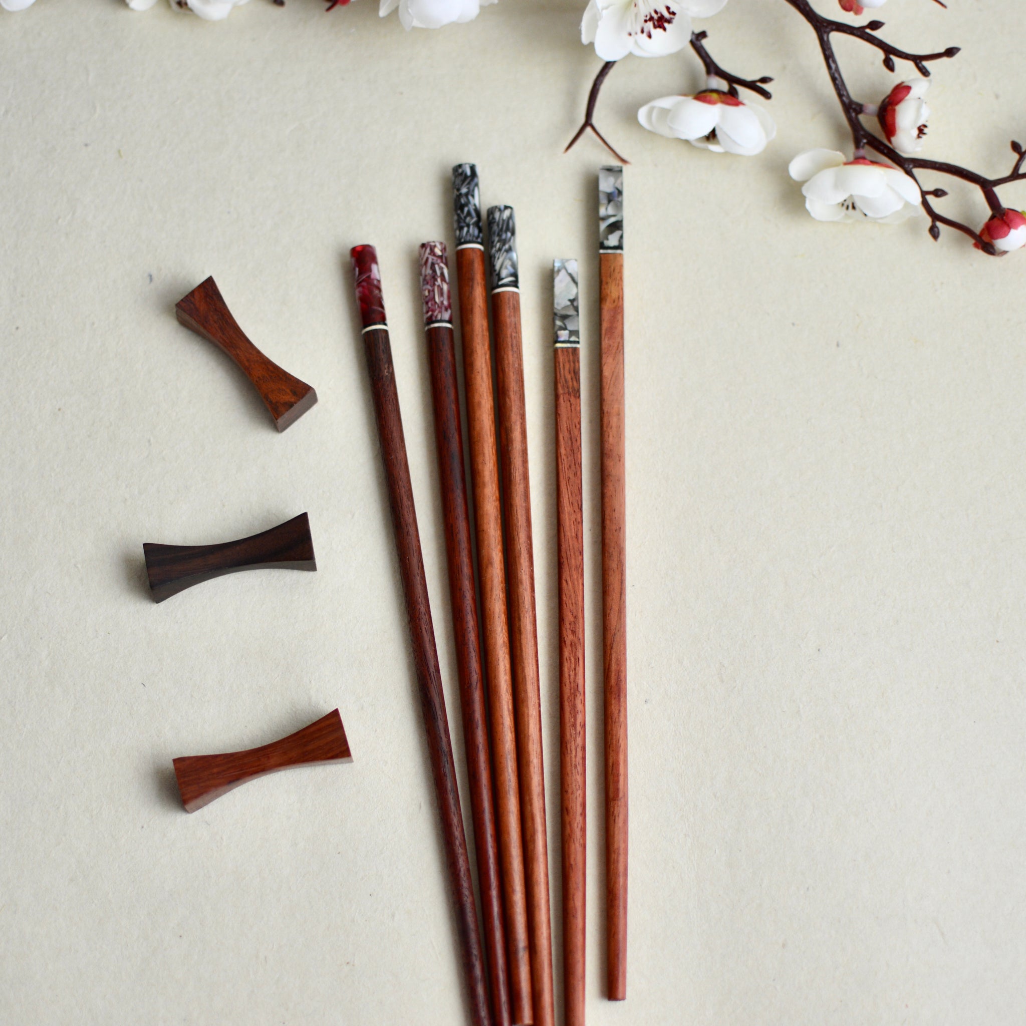 Wooden Chopstick Rest-Bow