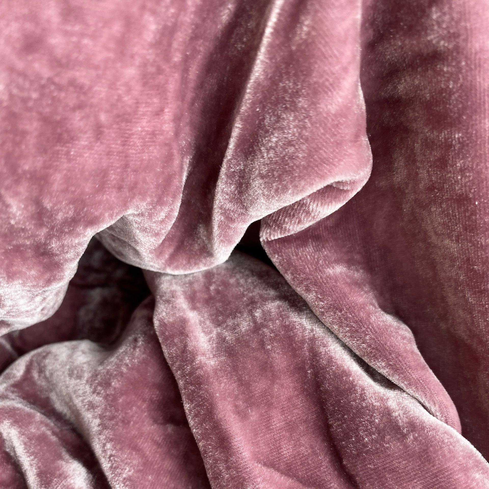 French Rose Silk Velvet - Luala Silk