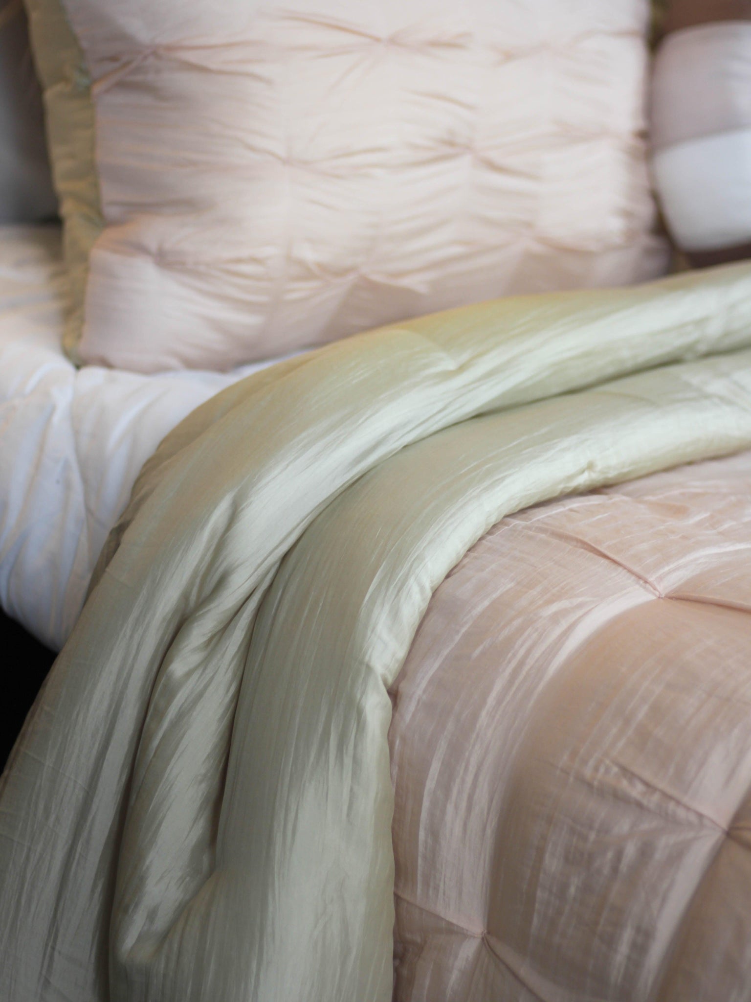 Asanoha Mulberry Silk Quilted Bedding Set - Luala Silk