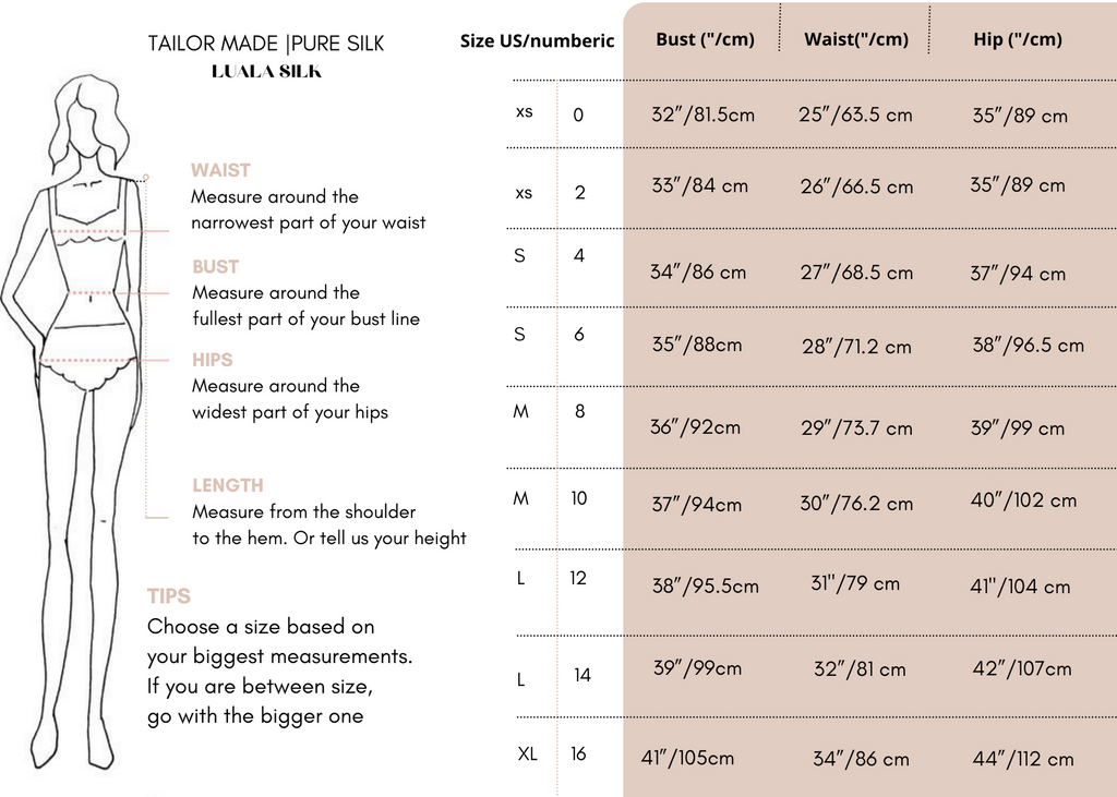 Tailor made dress sizing perfect fit how to choose