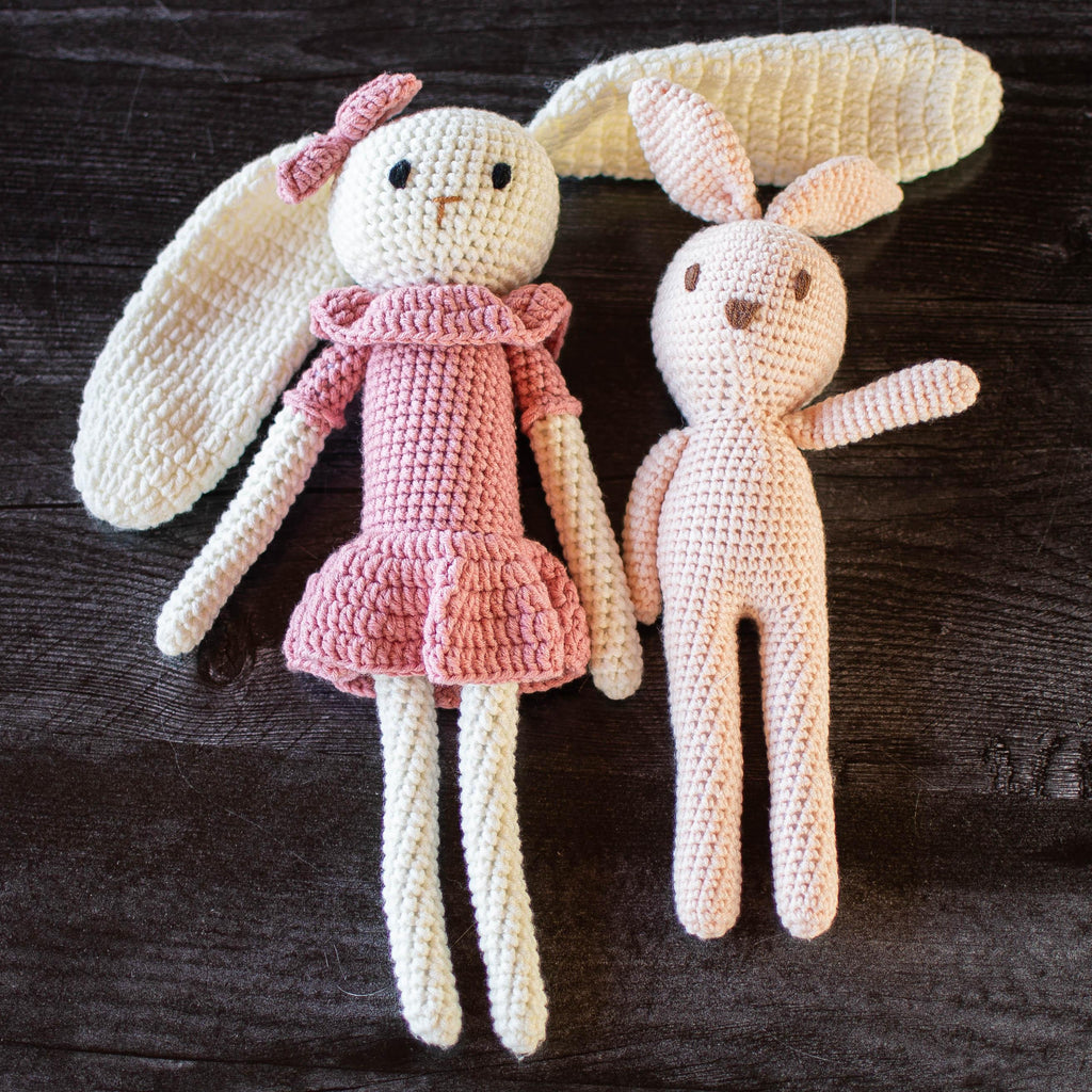 Crochet Dolls Hand made Gift-Bunny Long Tail - Luala Silk