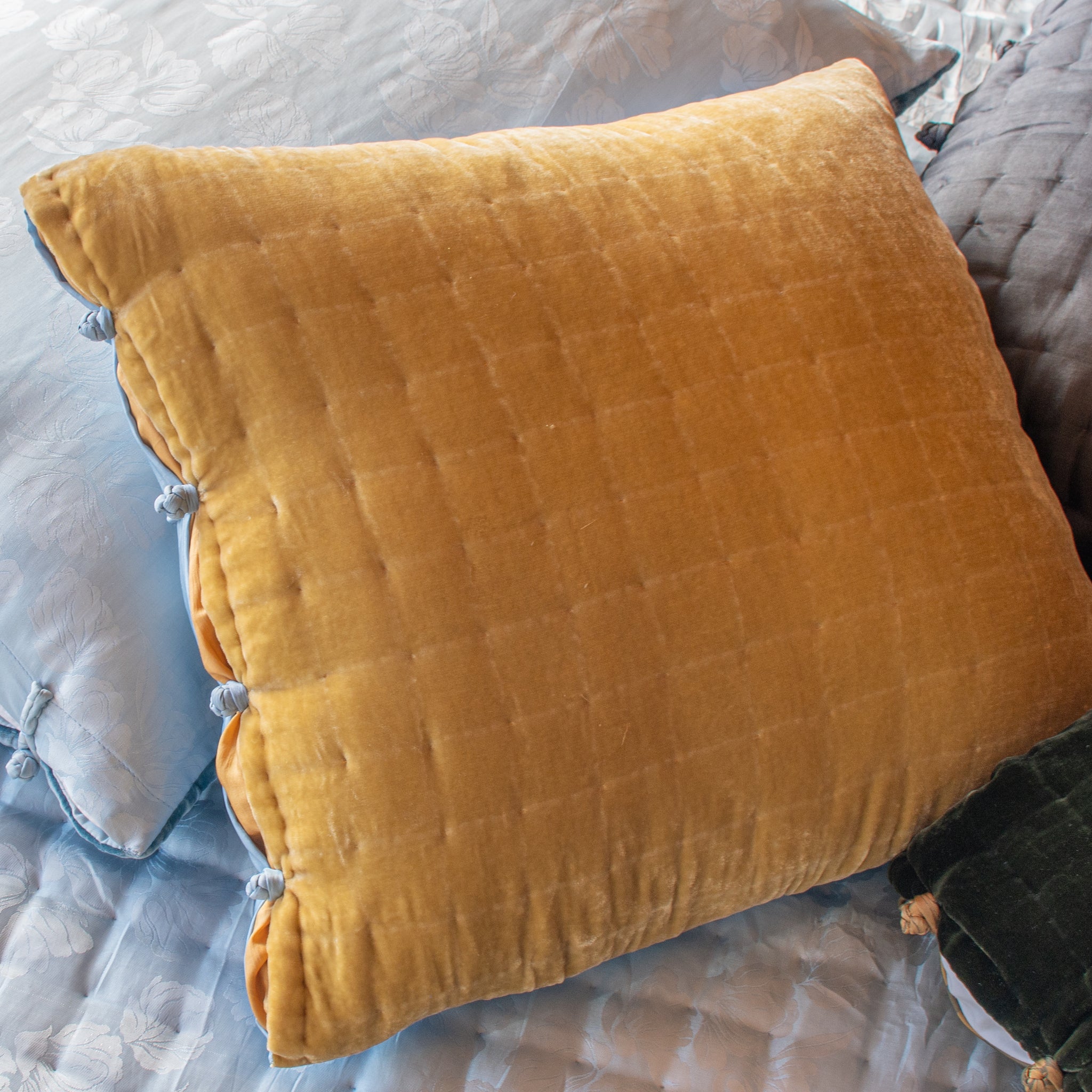 Silk Velvet Cushions-Indochina Square Shams