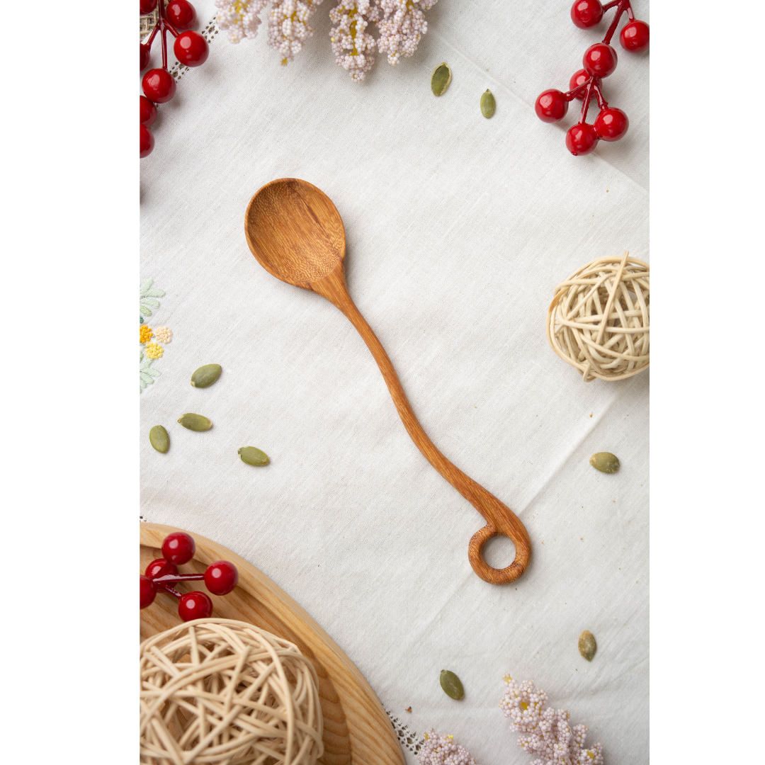 Handicraft Wooden Spoon- Redwood- Roll