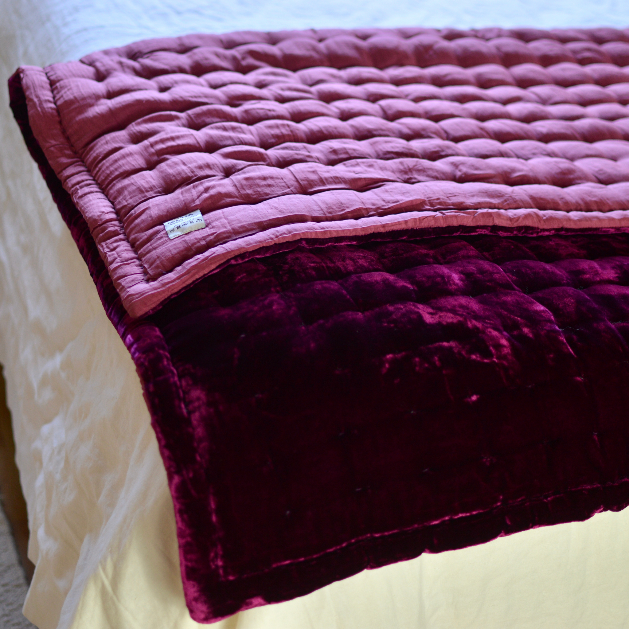 magenta pink silk blanket best
