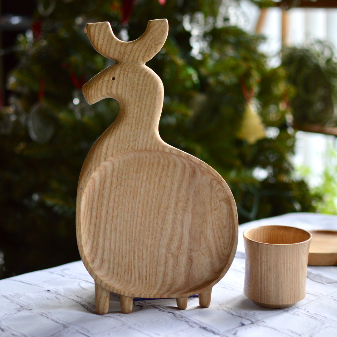 Handicraft Decorative Tray- Baby Food Tray- Deer